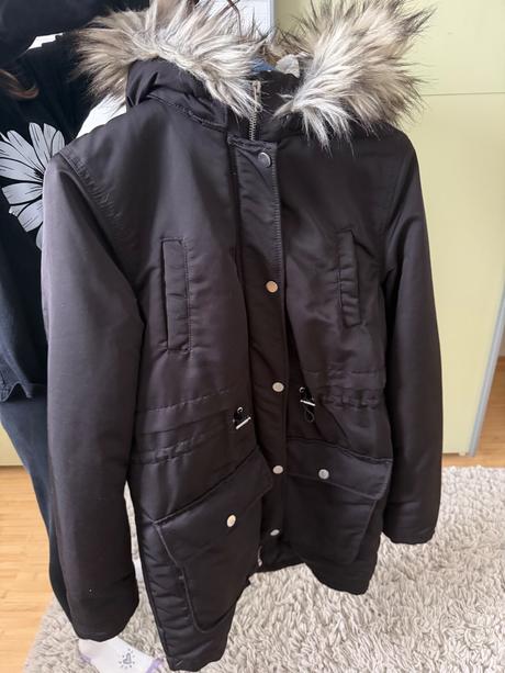 Zimna tepla bunda, h&m,158