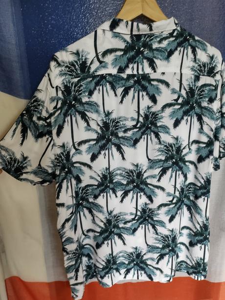 Hawaï košeľa - azúrové palmy, c&a,l