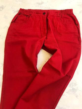 Bavlnené hrubšie nohavice, denim,48