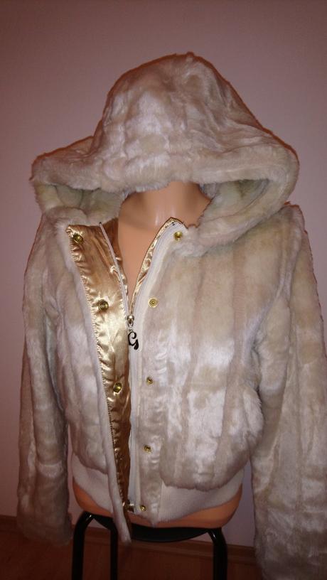 Kožuchová bunda golddigga, s