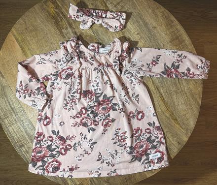 Šaty newbie 86 + čelenka, newbie,86