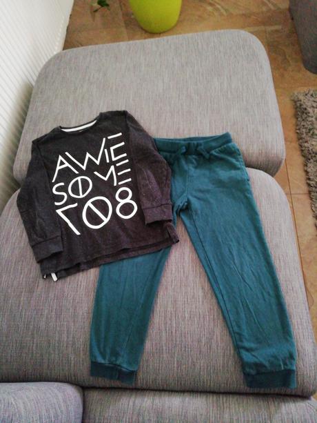 Tepláky + tričko, f&f,128