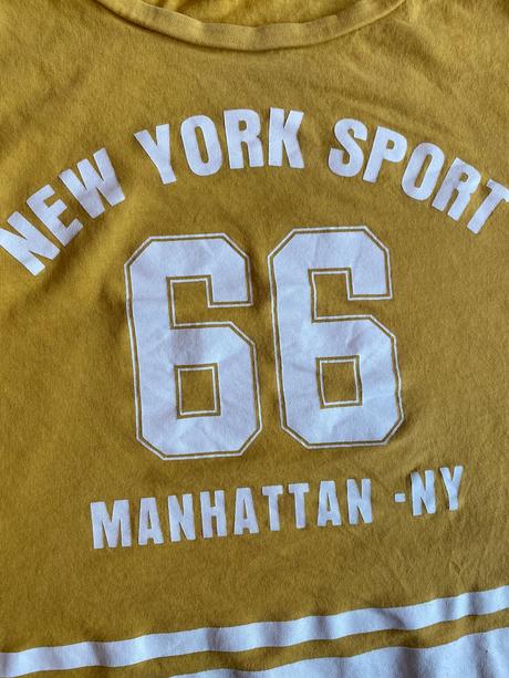 Horcicovozlte crop top tricko, h&m,146