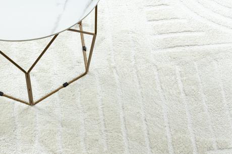 Koberec mode 8586 geometrický, krémový 140x190cm,