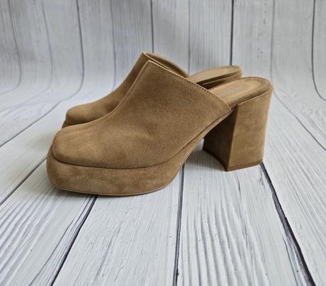 Kožené dreváky, šlapky, wojas,38