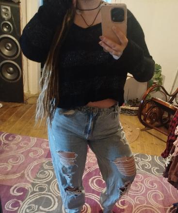 Crop svetrik, okay,38