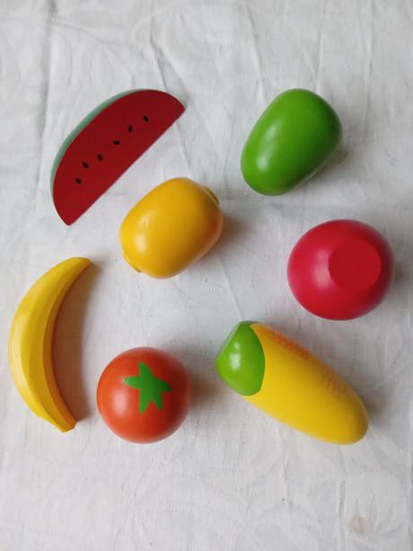 Drevené ovocie a zelenina,