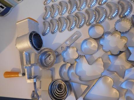 Mlynček na orechy + formičky, kovové, 