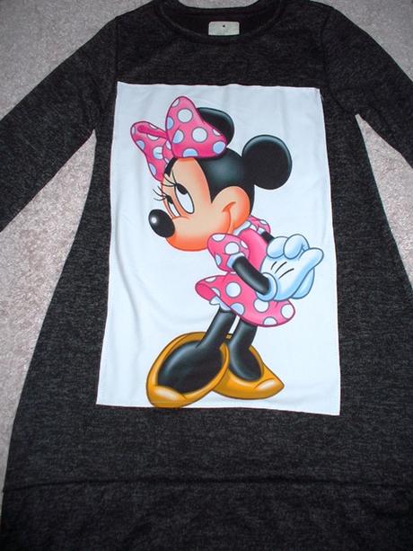 Predľžená mikina minnie, s
