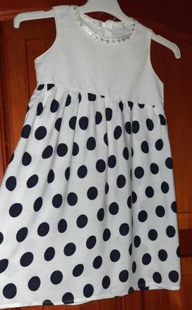 Predám letné šaty pre slečnu  5-6roč., 128