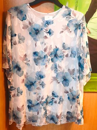 Krásna letná blúzka elegantný štýl, 44 - xxxl