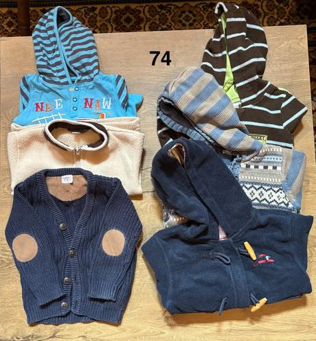 Taška s detským oblečením vel.74, 68–80