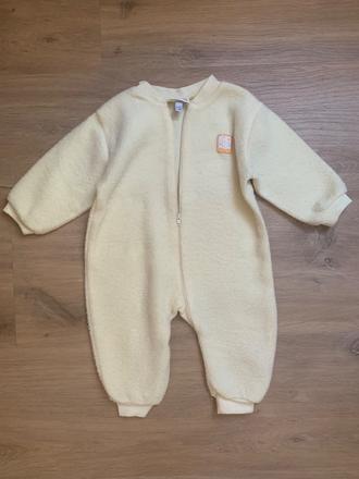 Plyšový, žltý overal s mačičkou, fagottino,68