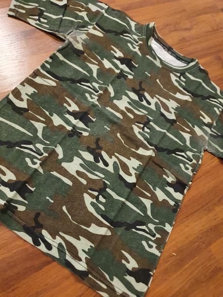 Maskáčové tričko bavlnené - veľ. s, s