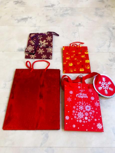 Vianočné darč.tašky 8 ks, 