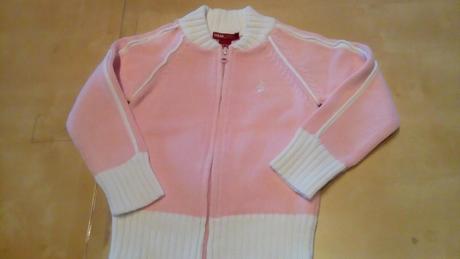 Ružový svetrík, h&m,104