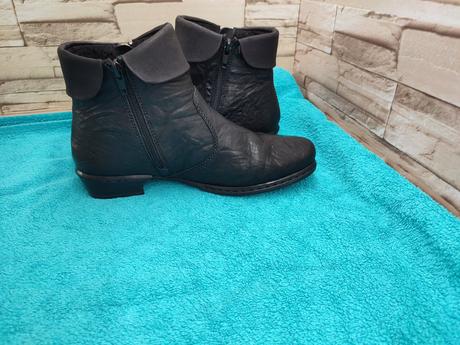Rieker 38 - dámske kožené zateplené topánky, rieker,38