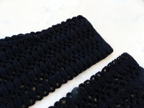 Háčkované krajkové rukávy do šiat, 