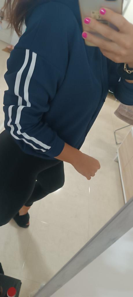 Mikina na štýl adidas, s