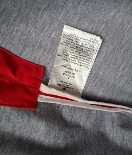 Červená bundička l/xl, tom tailor,xl