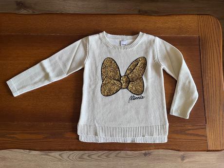 Pulóvrik s minnie mouse mašľou, disney,134
