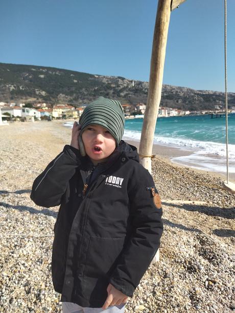 Pásikavá čiapka 122/134, reserved,122