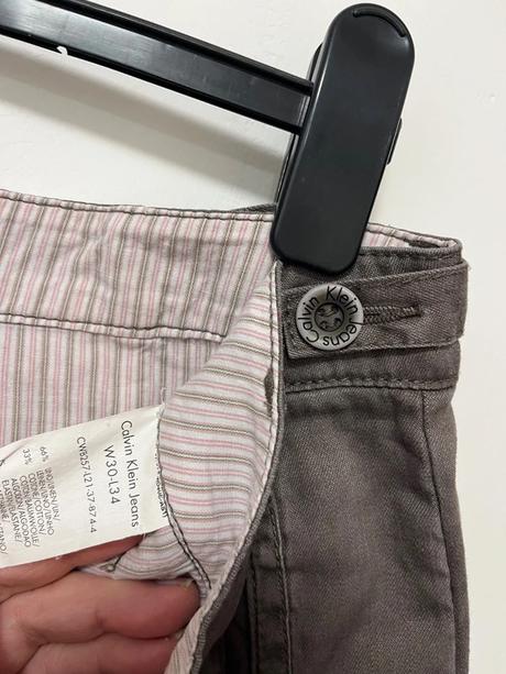 Ľanovobavlnené cargo nohavice calvin klein jeans, calvin klein,30