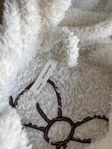 Biely župan s kapucňou pusheen, reserved,134