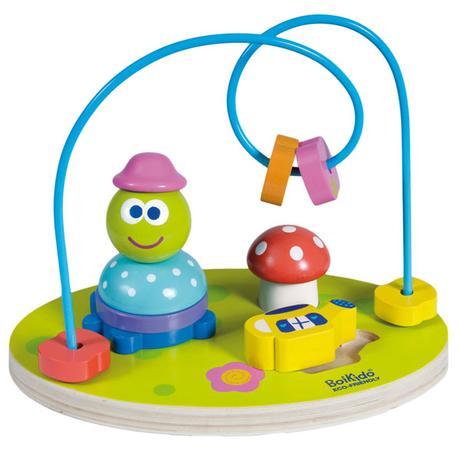 Drevený hlavolam s prevliekačkou - korytnačka,