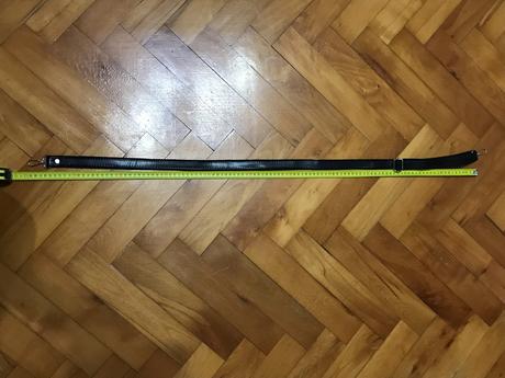 Čierny popruh na tašku - nastaviteľná dĺžka, 