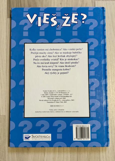 Vieš, že zaujímavosti zo sveta zvierat, 