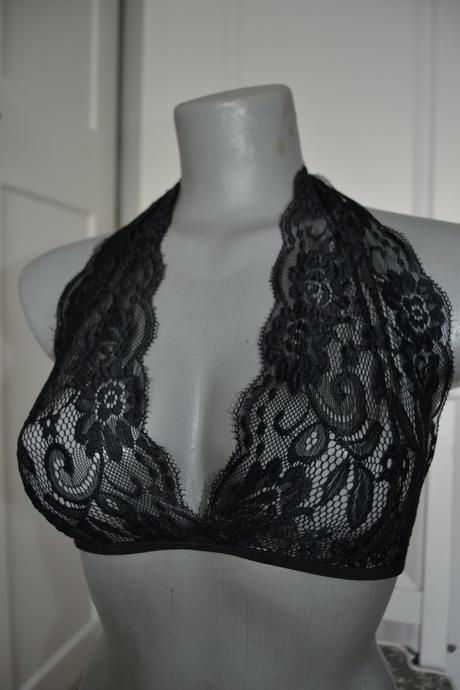 Čipkovaná bralett podprsenka, l