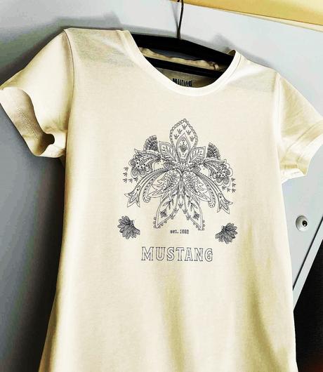 Bavlnené triko mustang, mustang,m