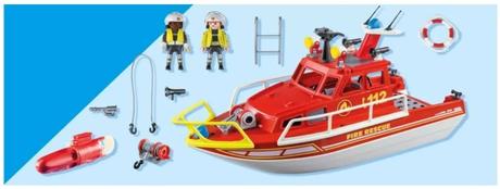 Playmobil 71598 - hasičská záchranná loď,