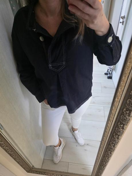 Oversize bundicka na chladnejšie letné dni, mango