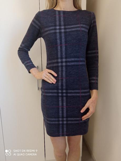 Elegantné teplejšie šaty, xs