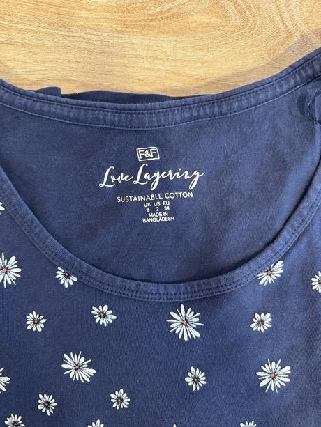 Tričko s kvietkami, f&f,xs