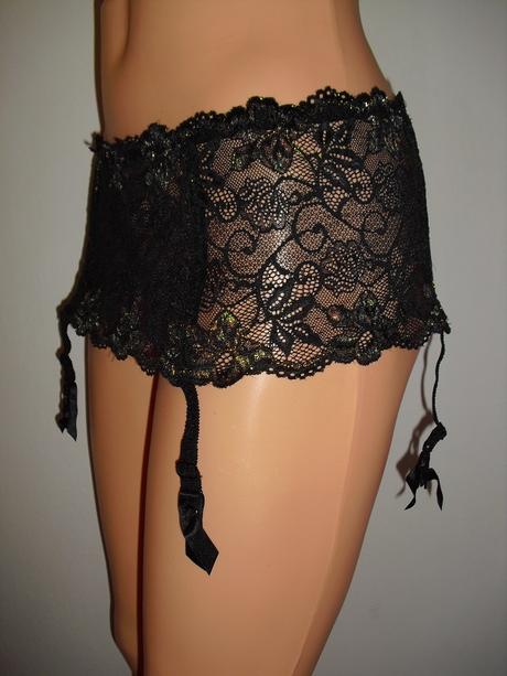 Sexy leskly podvazkovy korzetovy pas, m