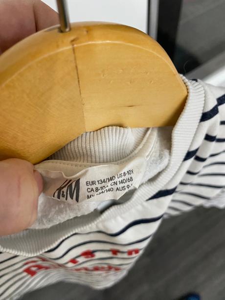 Dievčenská mikina 134/140, h&m,134