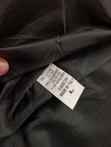 Made in italy kvalitný kabát bez zapínania, l