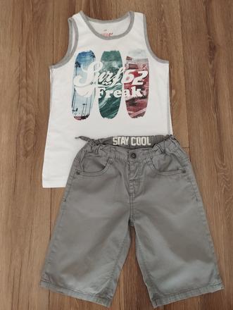 Krátke nohavice + tielko, palomino,134