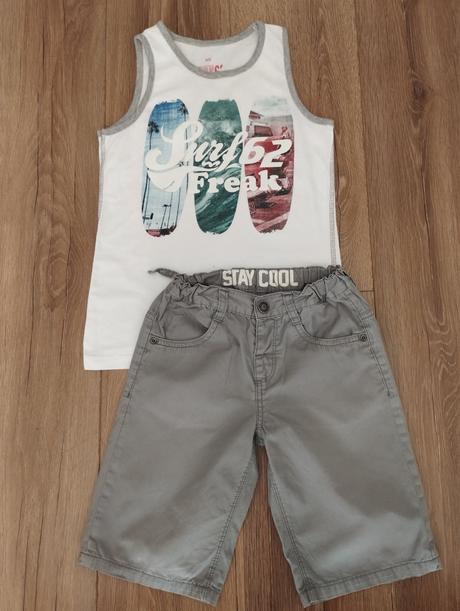 Krátke nohavice + tielko, palomino,134