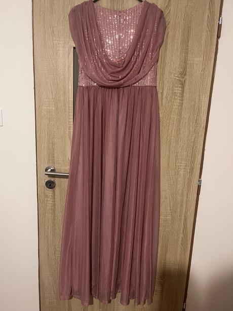 Nove tehotenske spoločenske šaty fialové, m