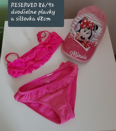 Plavky dvojdielne s volanikmi 86/92, reserved,86