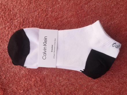 Calvin klein dámske ponožky 3 páry veľkosť 37-41, calvin klein,37 / 38 / 39 / 40 / 42