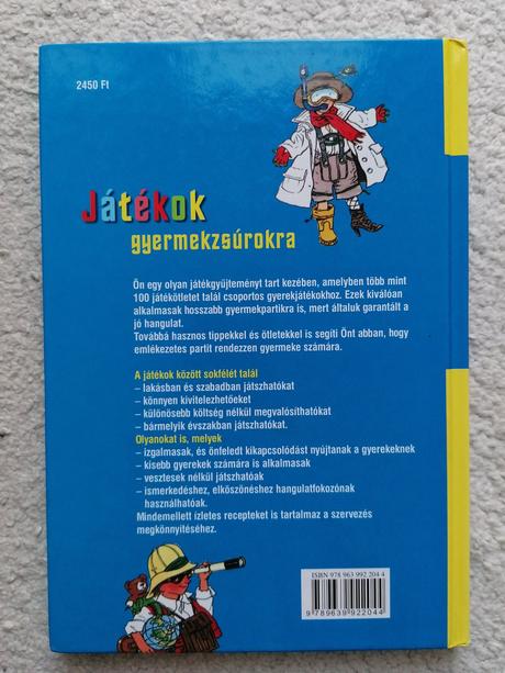 Maď. kniha játékok gyermekzsúrokra,