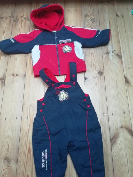 Zimný komplet oteplovacky a bundička, frog,74