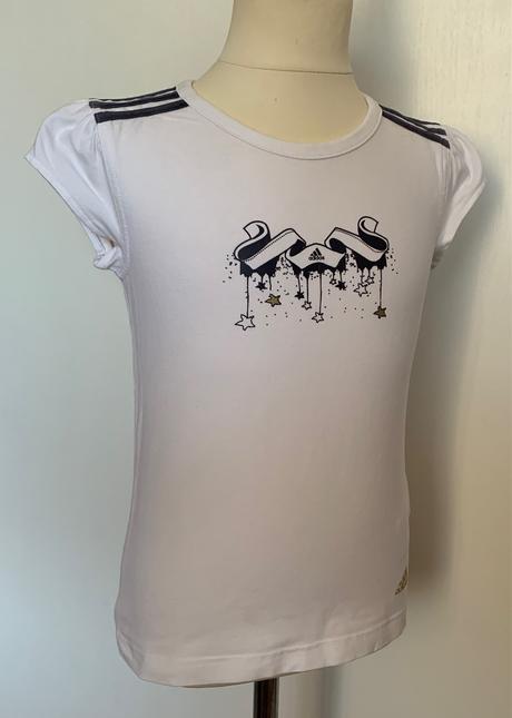 Adidas biele dievčenské tričko, adidas,140