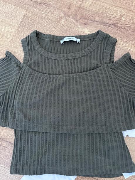 Crop top s dlhým rukávom, reserved,134