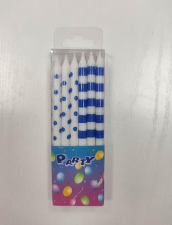 Bielo modré sviečky,